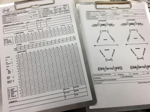 Detailed anaesthetic and dental charts